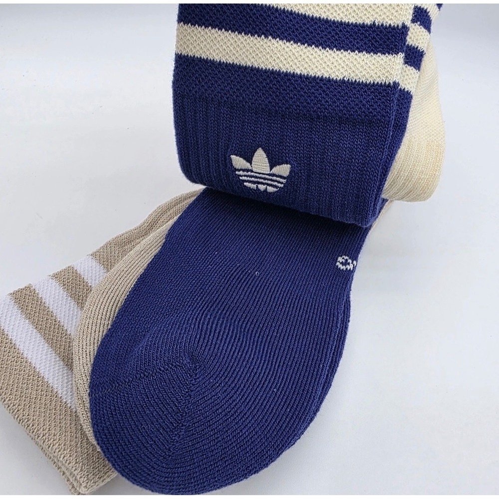 Adidas Crew Socks Unisex L Multicolor Excellence Cushioned Arch Compressio 3 Prs - Picture 7 of 8